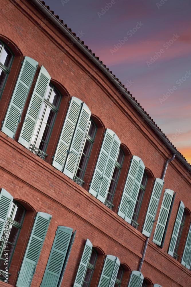 Obraz premium Facade of a brick house