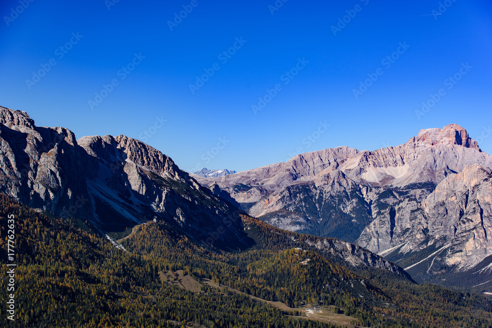 Golden Panoramas. Dolomites.