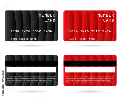 member card, business VIP card, design for privilege member,vector photo