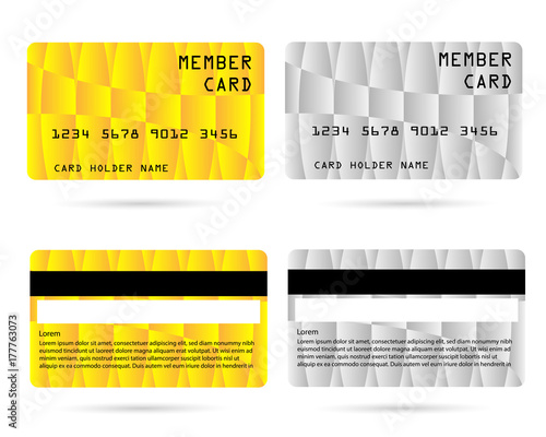 member card, business VIP card, design for privilege member,vector