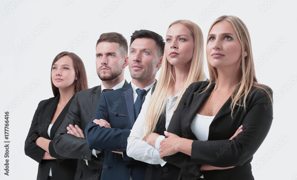 Successfull busines team isolated on white background Successfull busines team isolated on white background