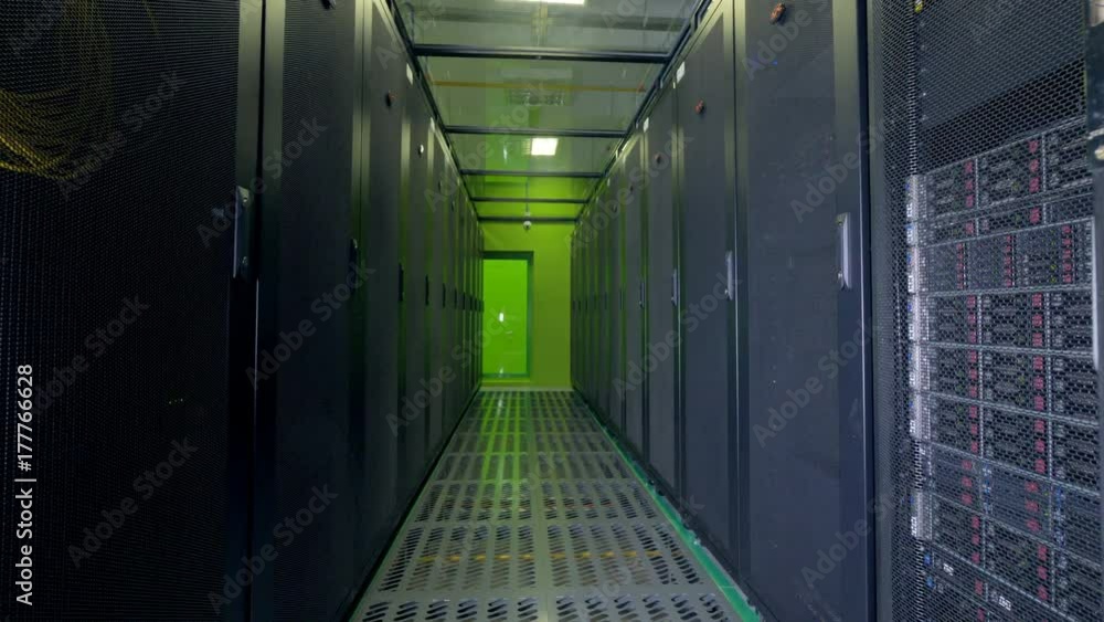 Data servers working. Cloud computing, data storage concept. Data servers working. Cloud computing, data storage concept.