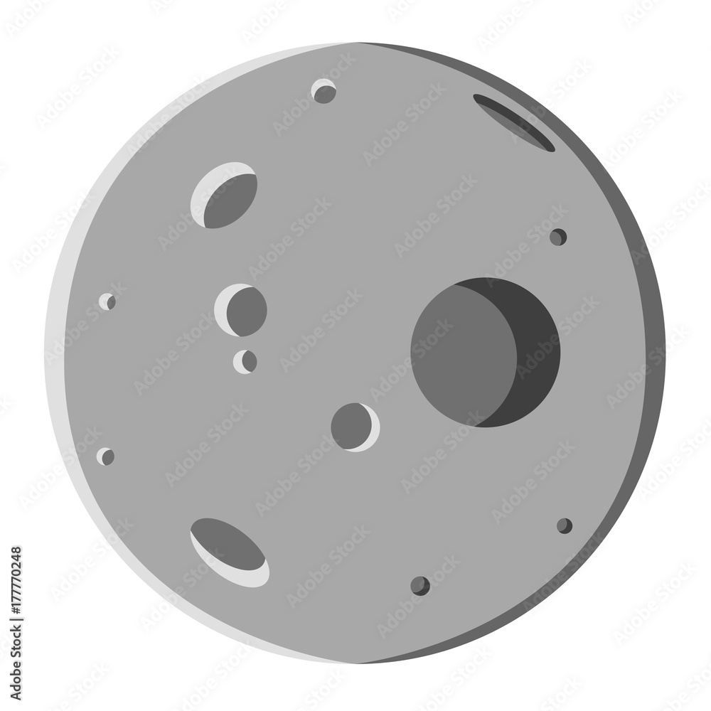 Isolated moon icon Isolated moon icon