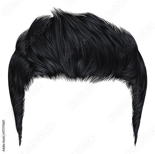 trendy stylish man hairs black colour.
beauty style.high hair styling .
