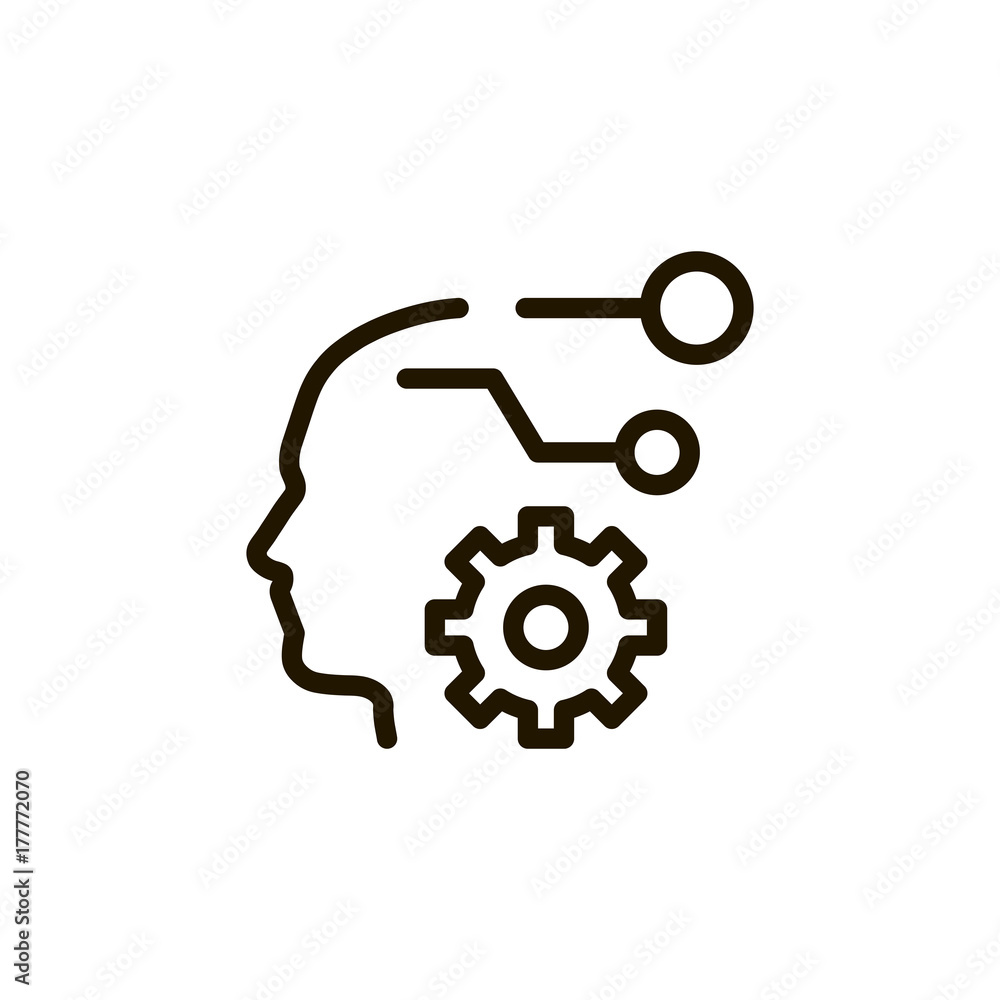 Flat line icon Flat line icon