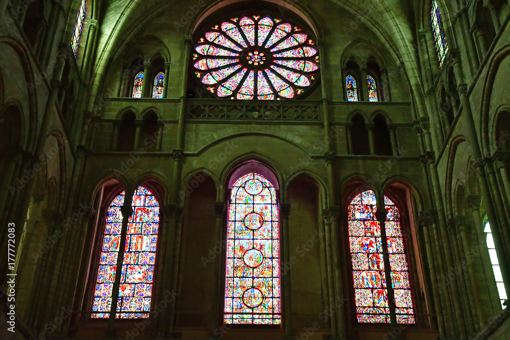 Reims, France - july 26 2016 : Saint Remi basilica