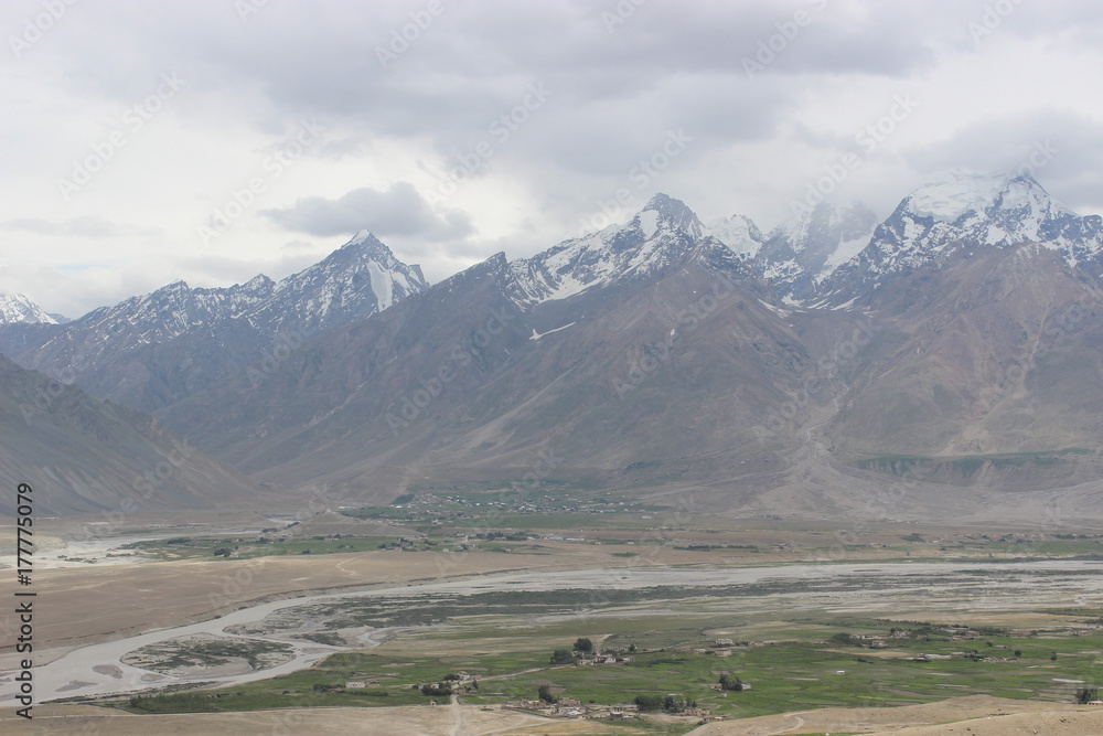 beautiful mountain landscape. wild nature of northern india beautiful mountain landscape. wild nature of northern india
