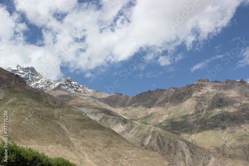 beautiful mountain landscape. wild nature of northern india