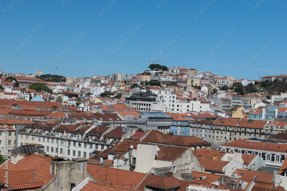 Aerial view of Lisbon, Portugal.