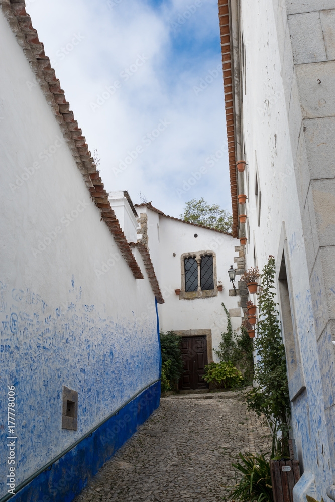 Fototapeta premium Old town of Obidos, Portugal