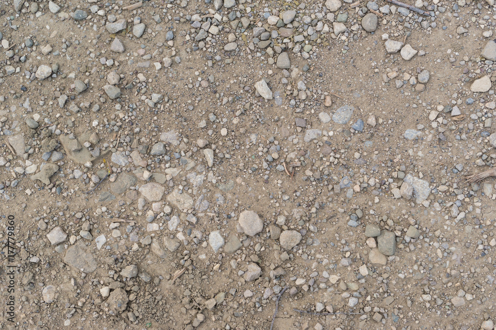 Dried ground with stones Dried ground with stones