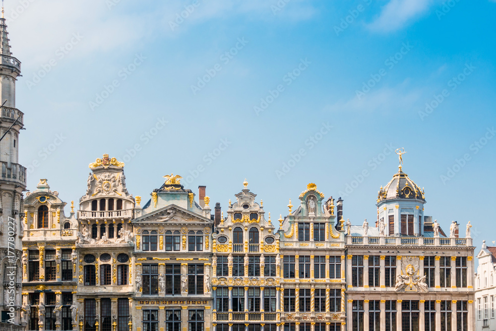 Cityscape in Brussels Europe - landmark of Brussels, Belgium