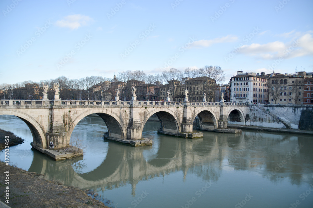 Bridge in Rome, Italy