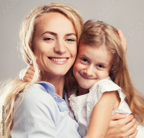 Mother with little girl