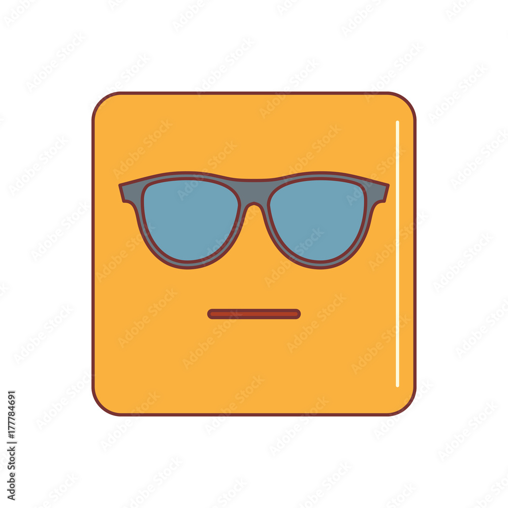 Emoticon icon, cartoon style Emoticon icon, cartoon style