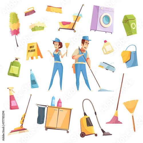 Cleaning Service Icons Set