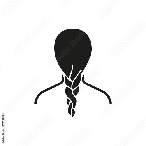 Braiding hair icon