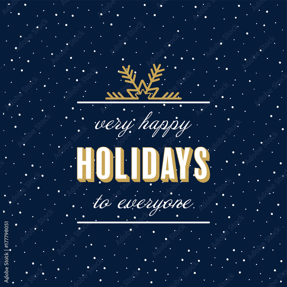 Christmas design with a blue background with snowflakes and greetings Christmas design with a blue background with snowflakes and greetings