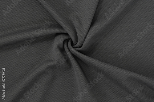 Glay jersey polyester fabric texture background, sports wear background.