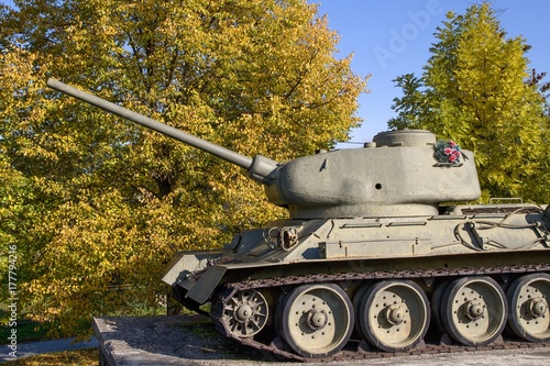 tank monument, second world war photo