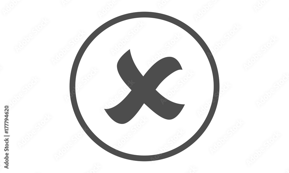 Cross Icon Website Element Sign or Icon Design For UI, UX, interface, banner, info graphic