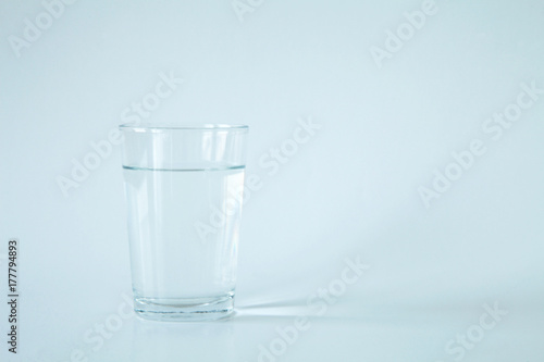 Water isolated on white background