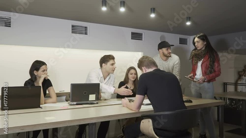 Wallpaper Mural Business team discusses work Torontodigital.ca