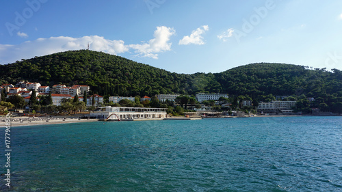 amazing natural beach in croatian town dubrovnik © chriss73