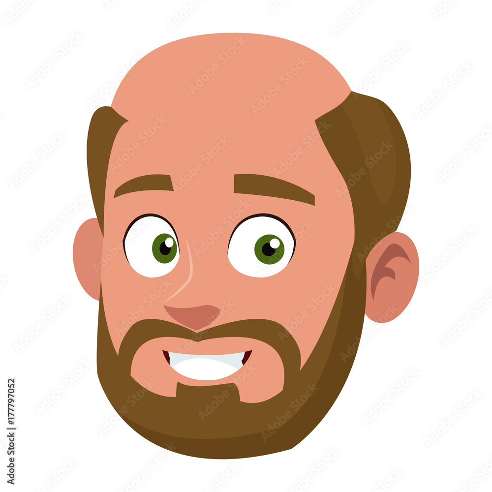 Man smiling cartoon icon vector illustration graphic design Man smiling cartoon icon vector illustration graphic design