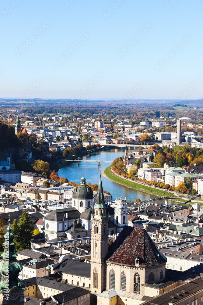 City view over Salzburg, Austria