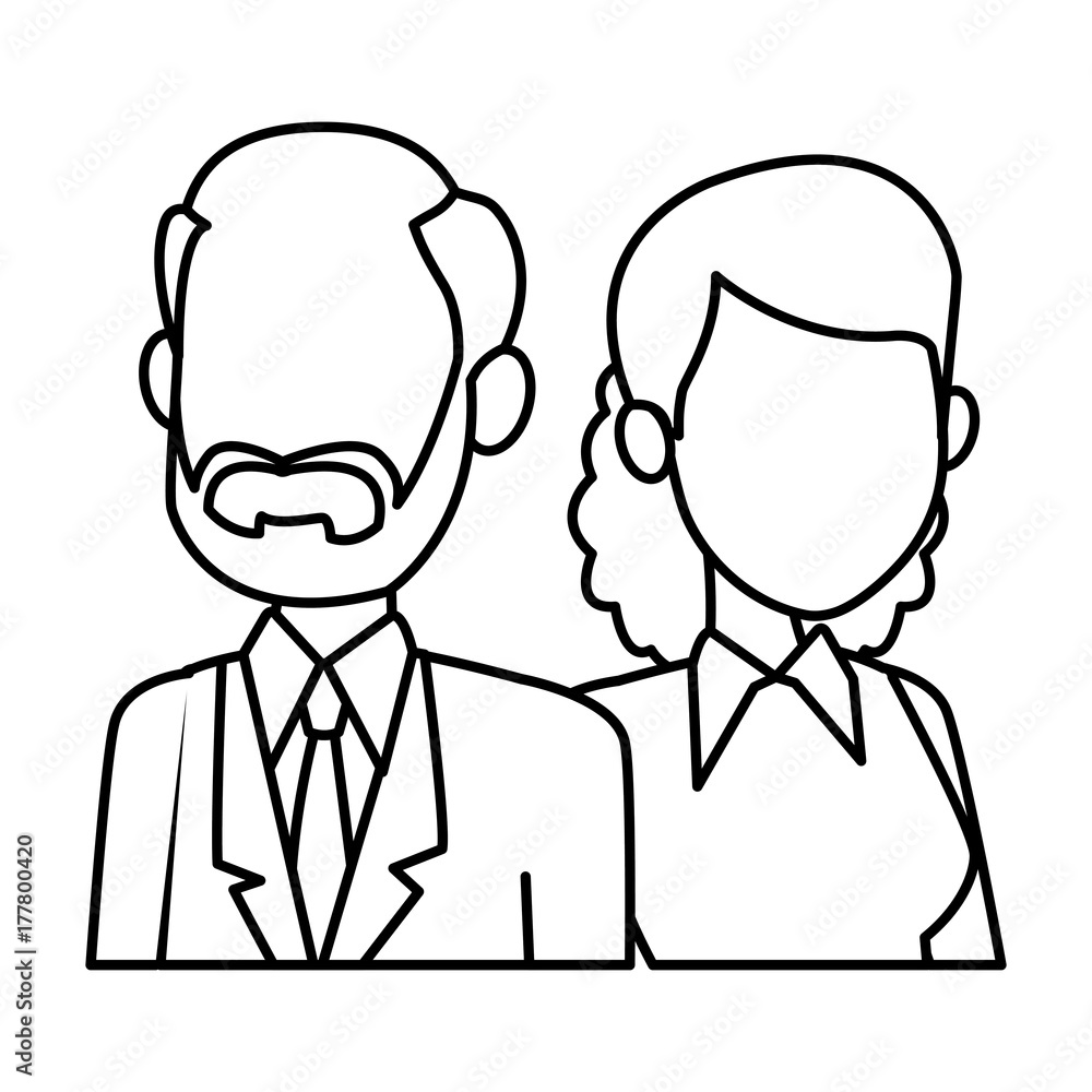 Teachers teamwork couple icon vector illustration graphic design Teachers teamwork couple icon vector illustration graphic design