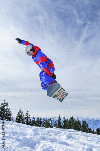 Airtime beim Snowboarden