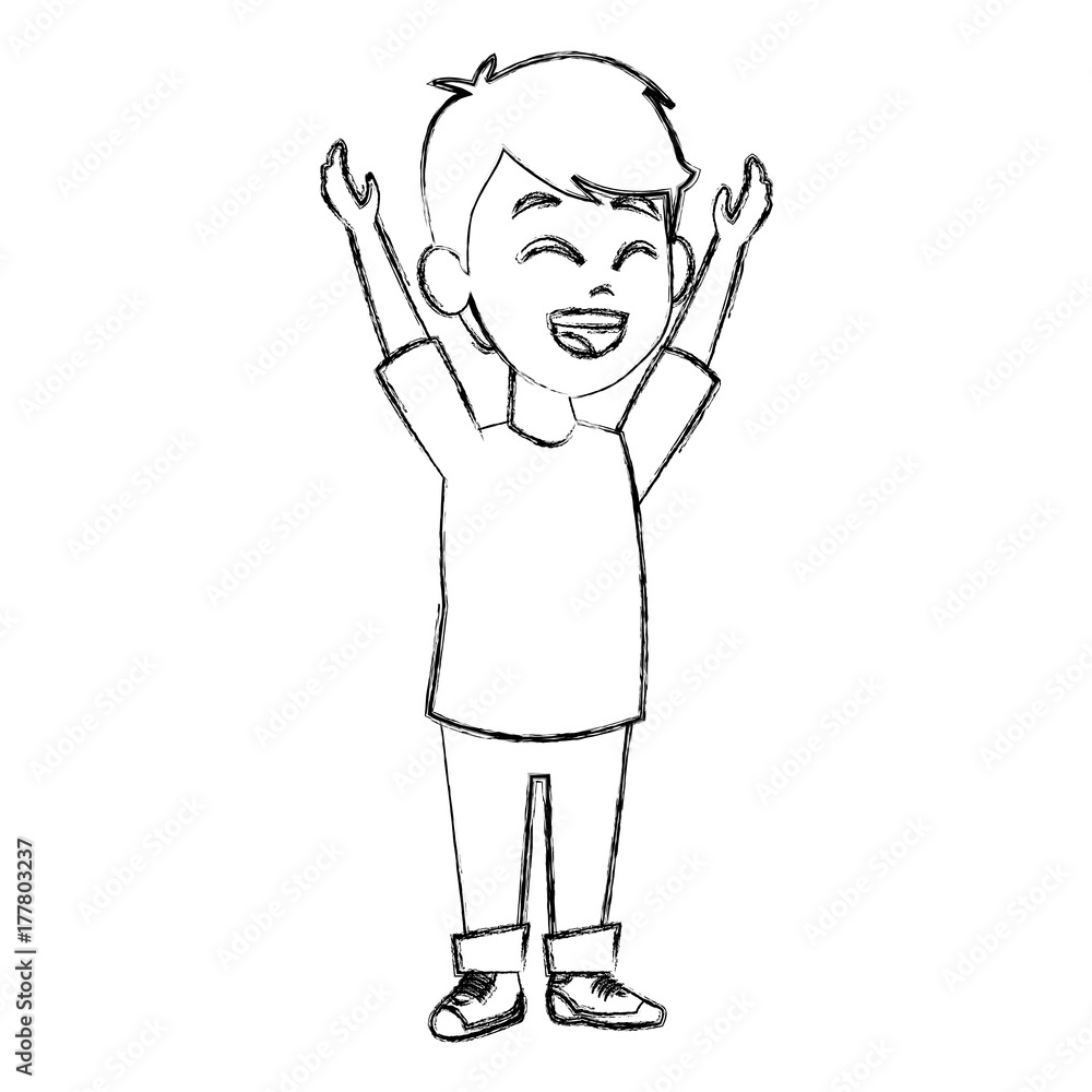 Cute schoolboy cartoon icon vector illustration graphic design Cute schoolboy cartoon icon vector illustration graphic design