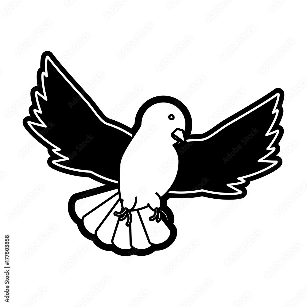 Fototapeta premium peace dove vector illustration