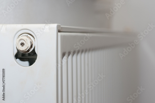 Wallpaper Mural White radiator close up shot. Torontodigital.ca