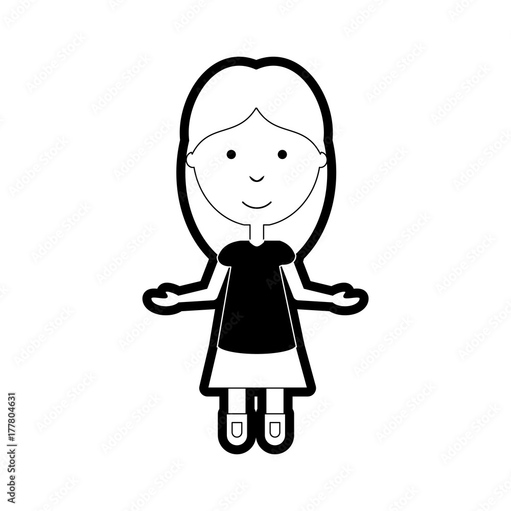 woman with open arms vector illustration woman with open arms vector illustration