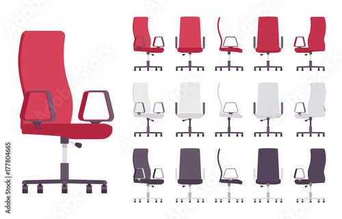 Executive office chair furniture set