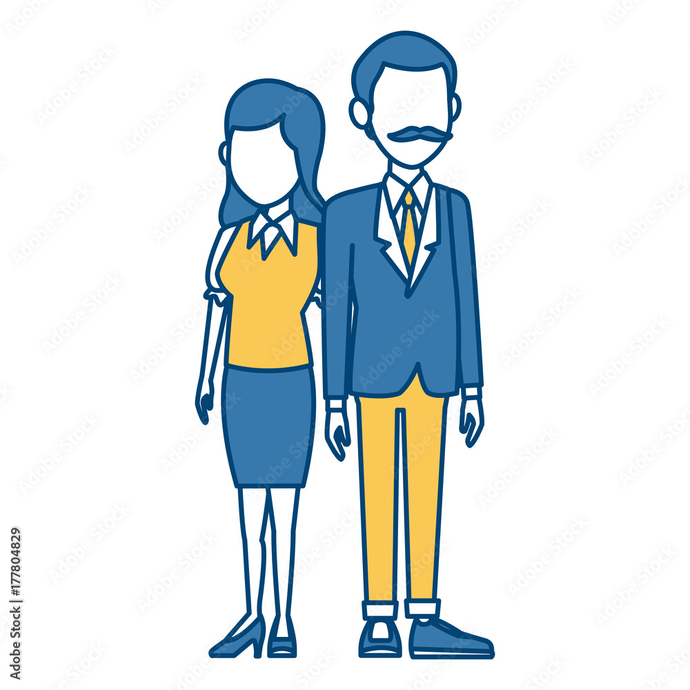 Teachers teamwork couple icon vector illustration graphic design Teachers teamwork couple icon vector illustration graphic design