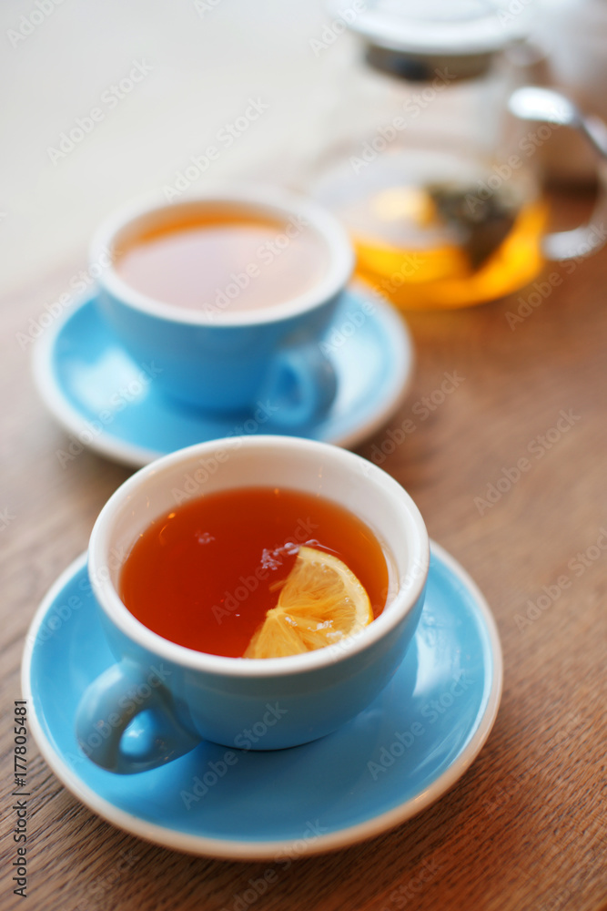 A cup of tea on the table A cup of tea on the table