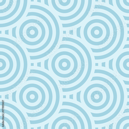 Geometric seamless pattern. Pale blue ornamental design