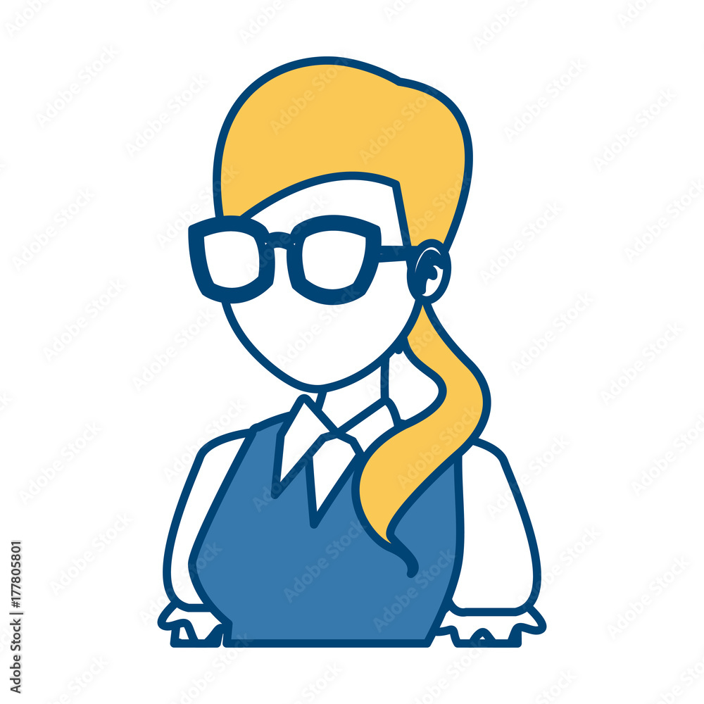 School teacher cartoon icon vector illustration graphic design School teacher cartoon icon vector illustration graphic design
