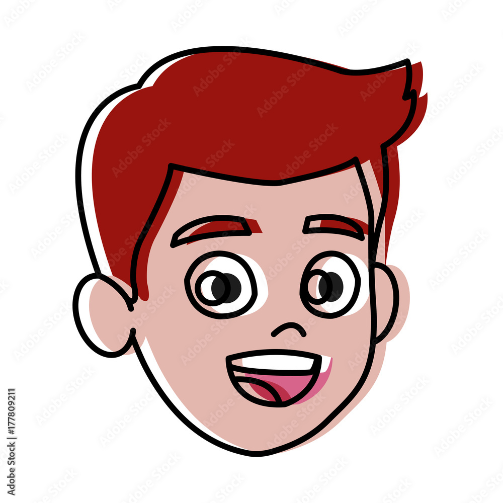 Boy face cartoon icon vector illustration graphic design Boy face cartoon icon vector illustration graphic design