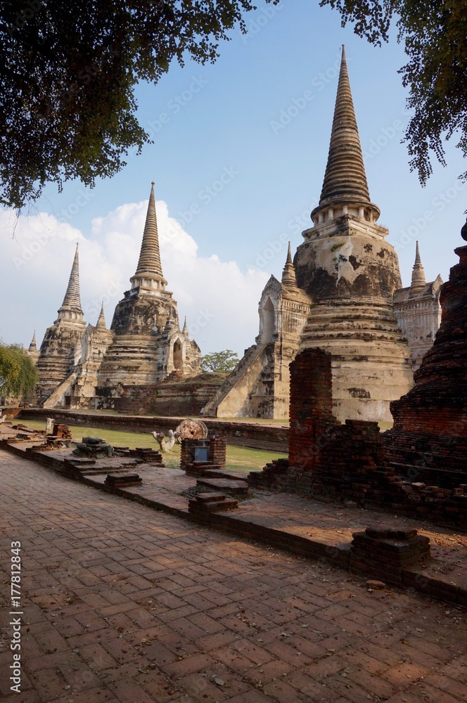 Wat Phra Si Sanphet view, Ayutthaya