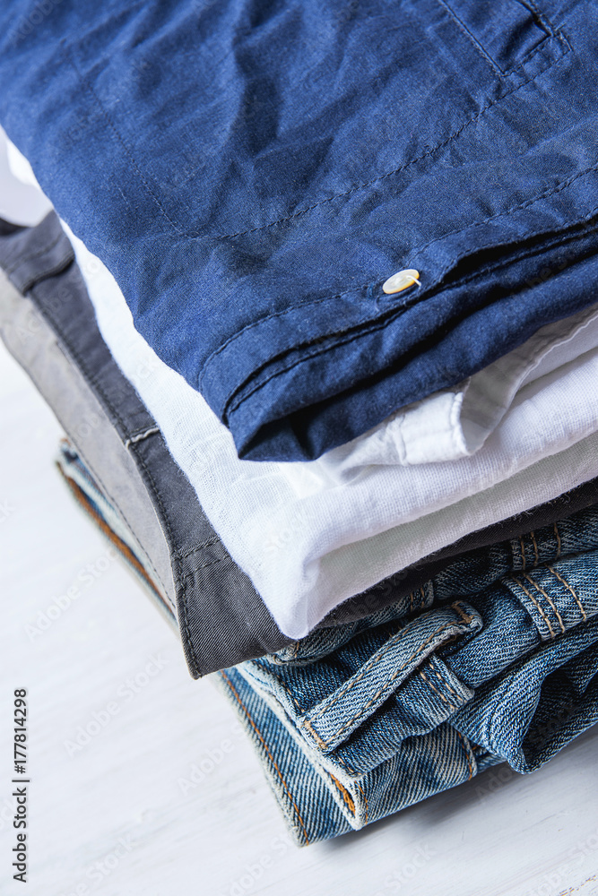 Denim cotton Linen Pants | Roztayger