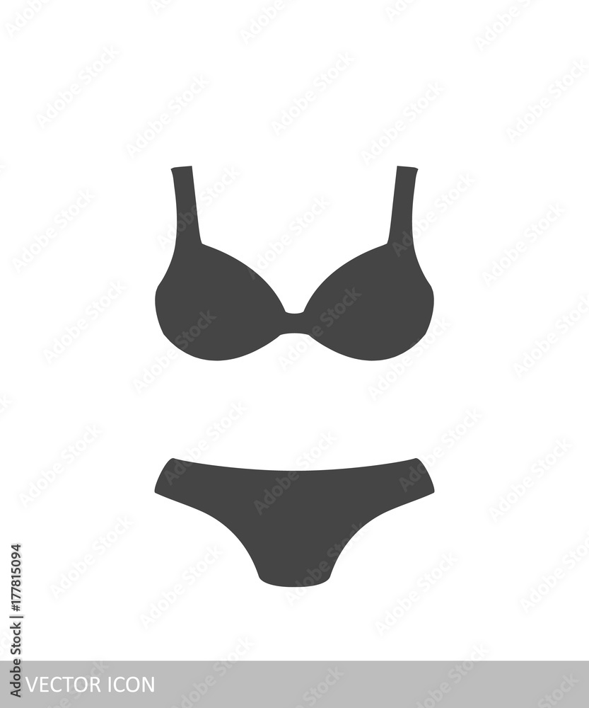 Lingerie. Bra and panties icon. Lingerie. Bra and panties icon.