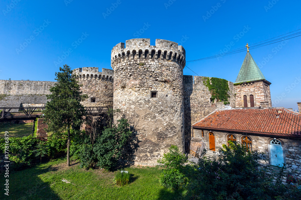 Famous fortress Kalemegdan in Belgrade