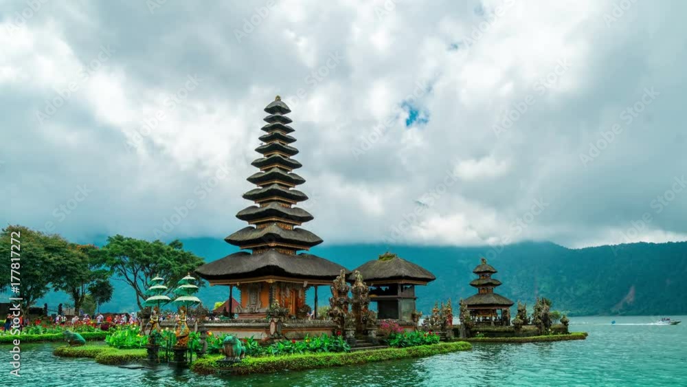 Water temple at Beratan lake, Pura Ulun Danu Batur in Bedugul, Bali. Water temple at Beratan lake, Pura Ulun Danu Batur in Bedugul, Bali.