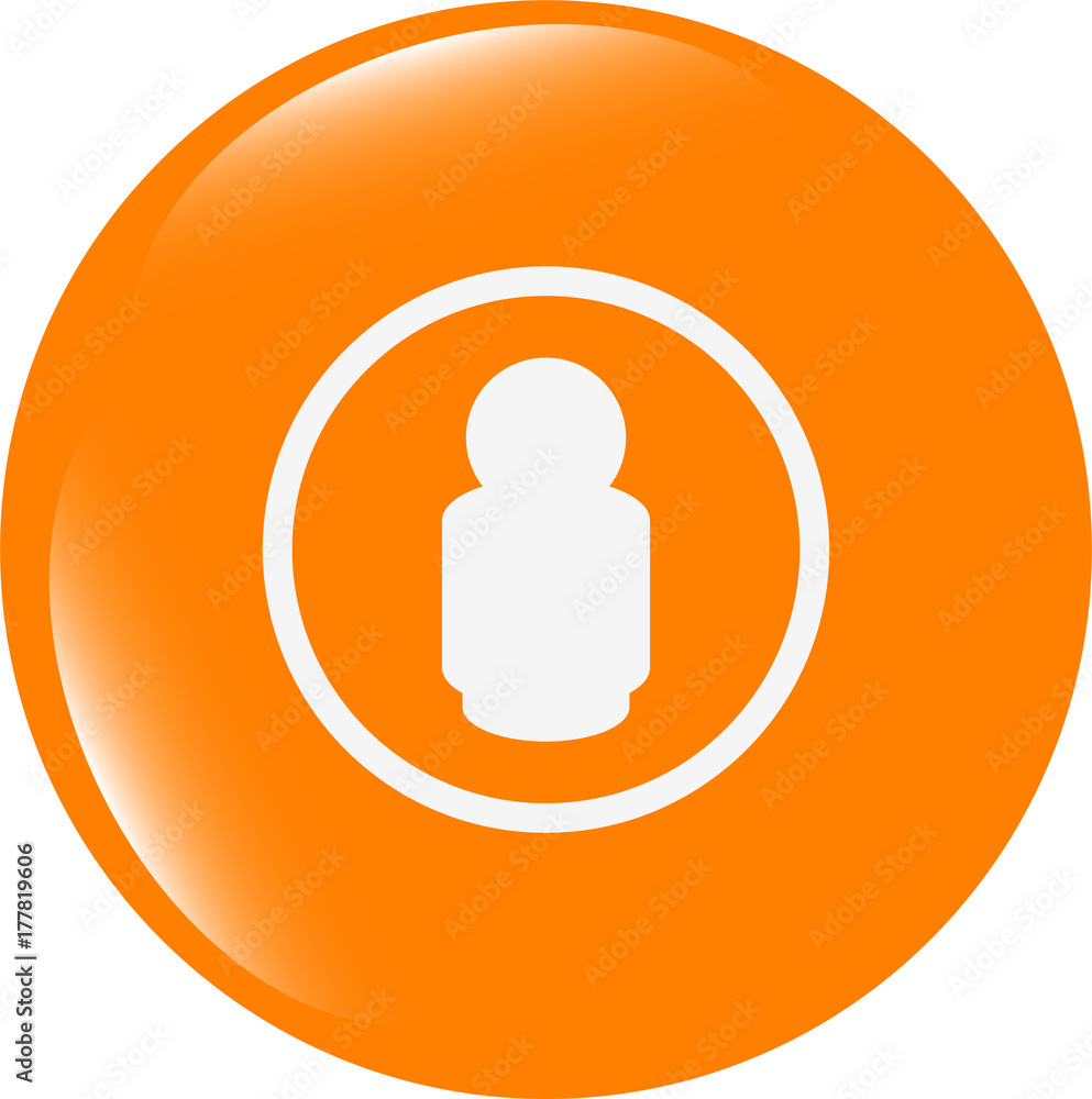 people silhouette web icon app button . Flat sign isolated on white background people silhouette web icon app button . Flat sign isolated on white background