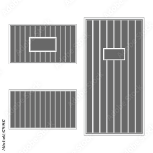 prison bar jail illustration