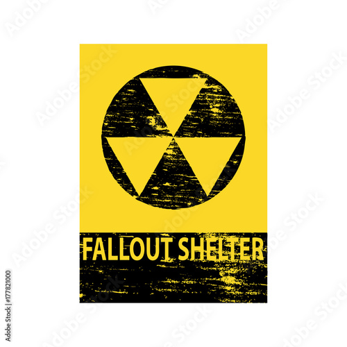 Fallout Shelter Grungy Sign